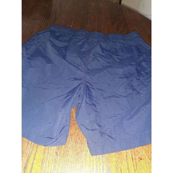 Boys XL Blue with Orange Drawstring Swim Trunks Shorts Swimwear Bathing Suit - Picture 4 of 5